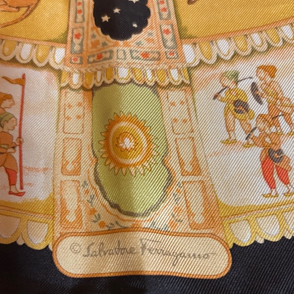 Salvatore Ferragamo Vintage Silk Scarf - Picture 3 of 6